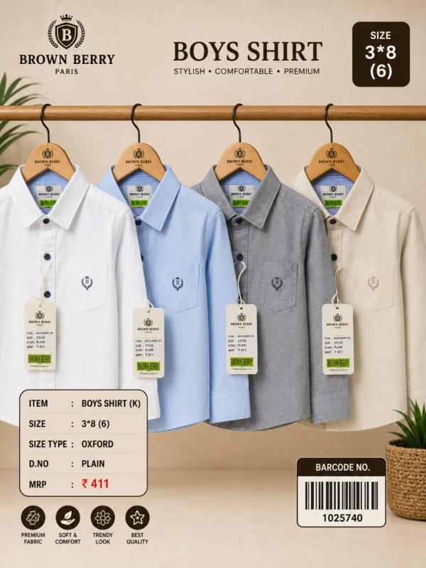 BOYS SHIRT(K)(3*8){6}
