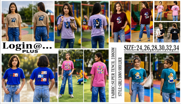GIRLS TSHIRT(T.T)(24*34){8}