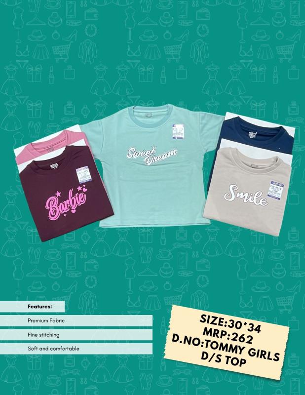 GIRLS TSHIRT(DOVE)(30*34){5}