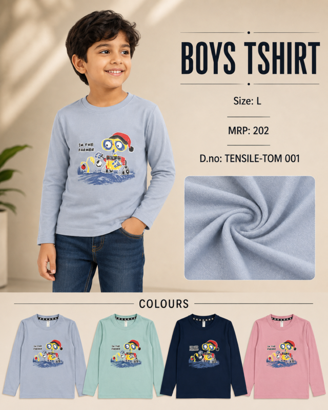 BOYS TSHIRT(H.K)(L){5}