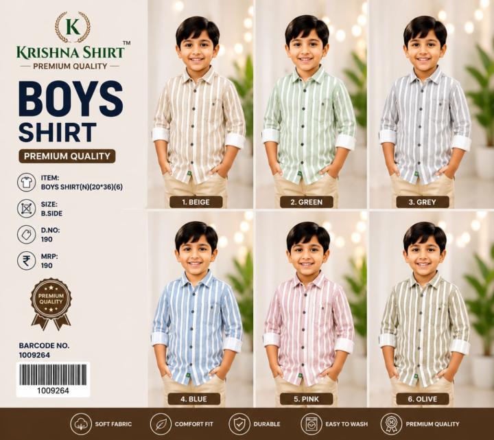 BOYS SHIRT(N)(20*36){6}