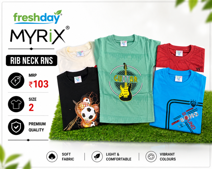 FRESHDAY(RIB NECK)(50)(5)